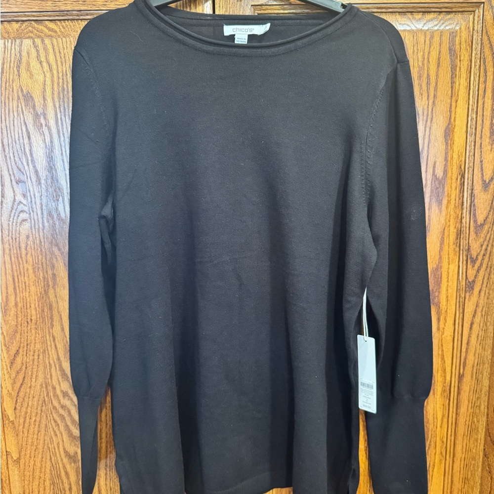 Chico's Classic Black Knit Sweater